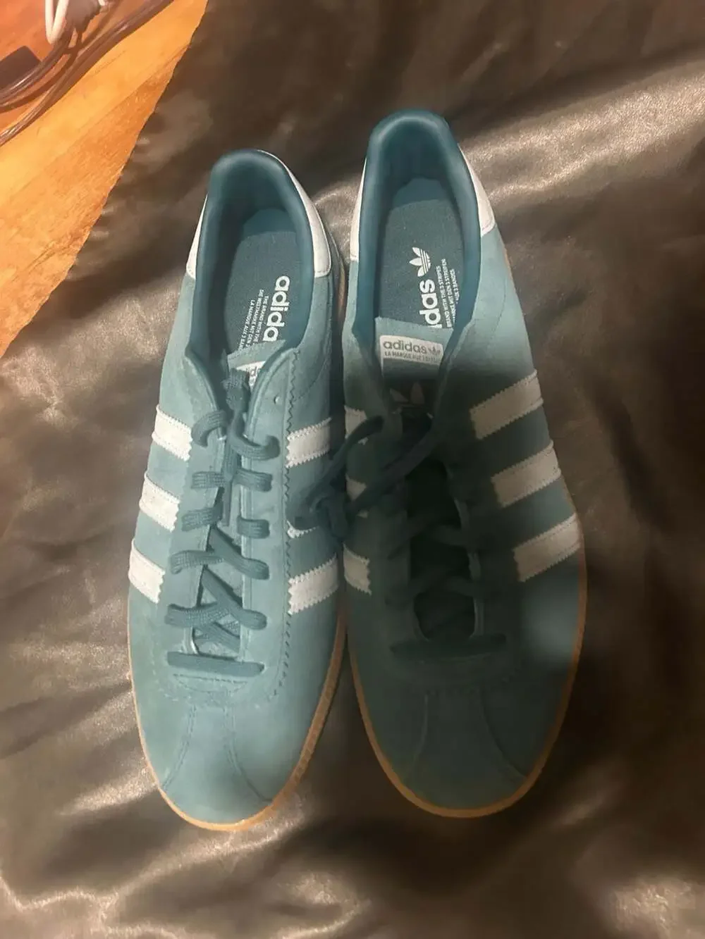 Adidas Bermuda 'Mystery Green' Suede Sneakers with Gum Sole